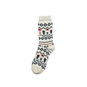 J.Crew Holiday Fair Isle Trouser Socks Ivory Nordic Print Ivory One Size, NWT